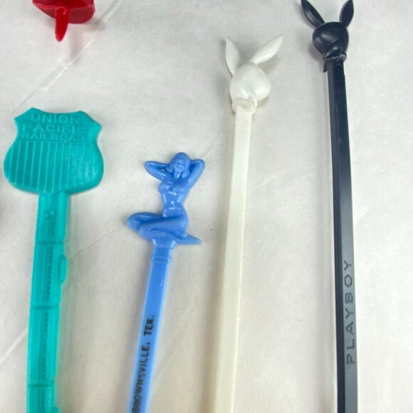 Vintage Swizzle Sticks Mixed Lot of 44 - Picture 7 of 10